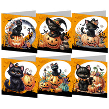 Load image into Gallery viewer, 5/6Pcs/Set Halloween-Diamond Greeting Cards