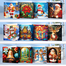 Load image into Gallery viewer, 12Pcs/Set Christmas-Diamond Greeting Cards