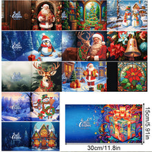 Load image into Gallery viewer, 12Pcs/Set Christmas-Diamond Greeting Cards