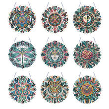 Load image into Gallery viewer, Animal-Wooden Diamond Clock Pendant