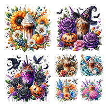 Load image into Gallery viewer, Coffee Flower-Full Round Diamond Painting-40x40cm