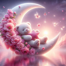 Load image into Gallery viewer, Bear-Full Round Diamond Painting-30x30cm