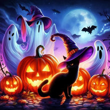 Load image into Gallery viewer, Halloween-Full Round Diamond Painting-40x40cm