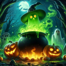 Load image into Gallery viewer, Halloween-Full Round Diamond Painting-40x40cm