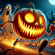 Load image into Gallery viewer, Halloween-Full Round Diamond Painting-40x40cm