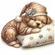 Load image into Gallery viewer, Cat Dog-Full Round Diamond Painting-30x30cm