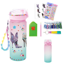 Load image into Gallery viewer, 470ml Flower Animal-DIY Diamond Painting Cup Kit Diamond Decorate Water Bottle Art