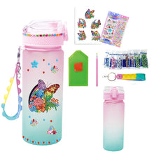 Load image into Gallery viewer, 470ml Flower Animal-DIY Diamond Painting Cup Kit Diamond Decorate Water Bottle Art
