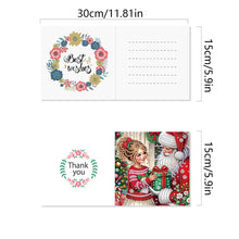 Load image into Gallery viewer, 6/12Pcs/Set Christmas-Diamond Greeting Cards