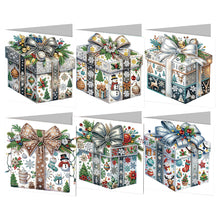 Load image into Gallery viewer, 6/12Pcs/Set Christmas-Diamond Greeting Cards