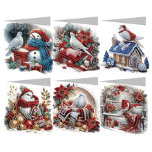 Load image into Gallery viewer, 6/12Pcs/Set Christmas-Diamond Greeting Cards