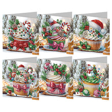Load image into Gallery viewer, 6/12Pcs/Set Christmas-Diamond Greeting Cards