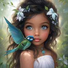 Load image into Gallery viewer, Life of Pets Girl-Full Round Diamond Painting-30x30cm