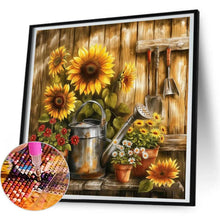 Load image into Gallery viewer, Sunflower-Full Round Diamond Painting-30x30cm