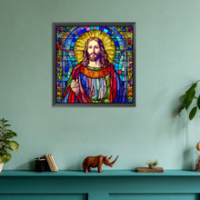Load image into Gallery viewer, Jesus-Full Round Diamond Painting-30x30cm