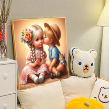 Load image into Gallery viewer, Girl-Full Round Diamond Painting-40x40cm