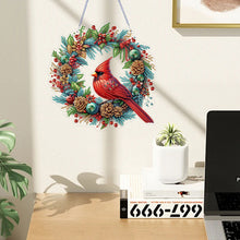 Load image into Gallery viewer, Cardinal-Acrylic Single Side Diamond Pendant