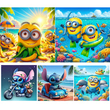Load image into Gallery viewer, Cartoon-Full Round Diamond Painting-30x30cm