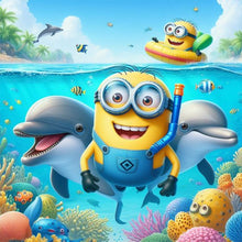 Load image into Gallery viewer, Cartoon-Full Round Diamond Painting-30x30cm