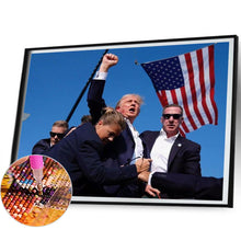 Load image into Gallery viewer, Trump-Full Round Diamond Painting-50x40cm
