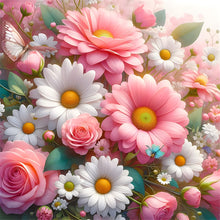 Load image into Gallery viewer, Flower-Full Round Diamond Painting-30x30cm