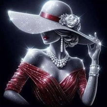 Load image into Gallery viewer, Lady-Full Round Diamond Painting-40x40cm