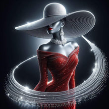 Load image into Gallery viewer, Lady-Full Round Diamond Painting-40x40cm