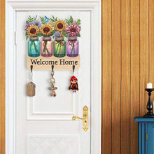 Load image into Gallery viewer, Flower Cat-Diamond Art Craft Wall Hooks