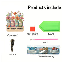 Load image into Gallery viewer, Flower Cat-Diamond Art Craft Wall Hooks