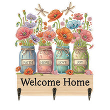 Load image into Gallery viewer, Flower Cat-Diamond Art Craft Wall Hooks