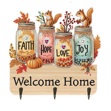 Load image into Gallery viewer, Flower Cat-Diamond Art Craft Wall Hooks