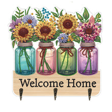 Load image into Gallery viewer, Flower Cat-Diamond Art Craft Wall Hooks