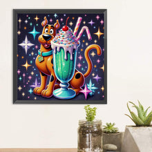 Load image into Gallery viewer, Scooby-Doo and Ice Cream-Full Round Diamond Painting-30x30cm