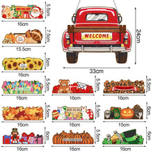 Load image into Gallery viewer, Car-Single Side Drill-Wooden Assembleable Diamond Pendant