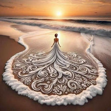 Load image into Gallery viewer, Dress Girl-Full Round Diamond Painting-40x40cm