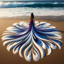 Load image into Gallery viewer, Dress Girl-Full Round Diamond Painting-40x40cm