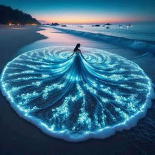 Load image into Gallery viewer, Dress Girl-Full Round Diamond Painting-40x40cm