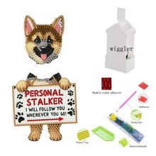 Load image into Gallery viewer, Cat Dog-Single Side Drill-Shaking Head Acrylic Diamond Desktop Ornament