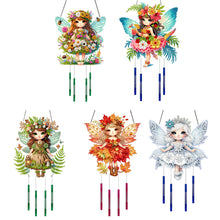 Load image into Gallery viewer, Girl-Double-Sided Wind Bell Diamond Pendant