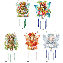 Load image into Gallery viewer, Girl-Double-Sided Wind Bell Diamond Pendant