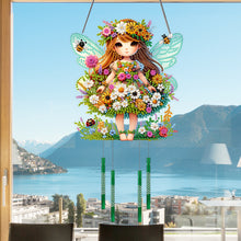 Load image into Gallery viewer, Girl-Double-Sided Wind Bell Diamond Pendant