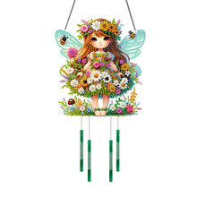 Load image into Gallery viewer, Girl-Double-Sided Wind Bell Diamond Pendant