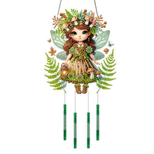 Load image into Gallery viewer, Girl-Double-Sided Wind Bell Diamond Pendant