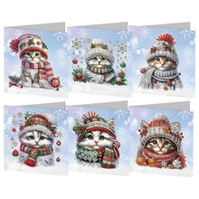 Load image into Gallery viewer, 6/8/12Pcs/Set Christmas-Diamond Greeting Cards