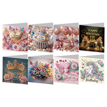 Load image into Gallery viewer, 6/8/12Pcs/Set Christmas-Diamond Greeting Cards