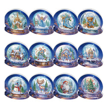 Load image into Gallery viewer, 6/8/12Pcs/Set Christmas-Diamond Greeting Cards