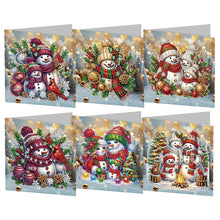 Load image into Gallery viewer, 6/8/12Pcs/Set Christmas-Diamond Greeting Cards