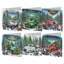 Load image into Gallery viewer, 6/8/12Pcs/Set Christmas-Diamond Greeting Cards