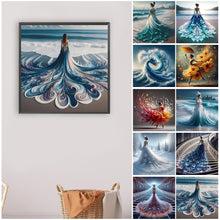 Load image into Gallery viewer, Gorgeous Skirt Girl-Full Round Diamond Painting-40x40cm