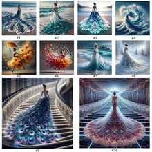 Load image into Gallery viewer, Gorgeous Skirt Girl-Full Round Diamond Painting-40x40cm